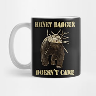 Fury Unleashed: Honey Badger Doesn't Care Force Embodied in Shirt Mug